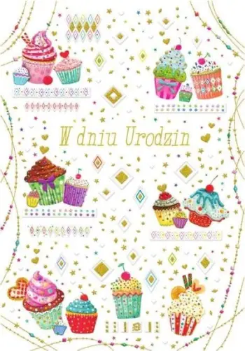 Kartolinë urimi Trend TS54, ditëlindje, me zarf, shumëngjyrëshe