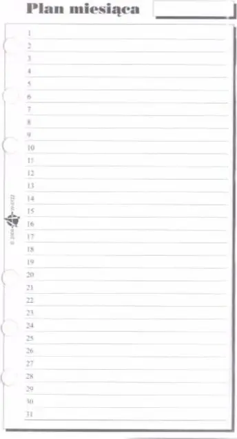 Insert për organizer ST Monthly Plan ANTRA, plan mujor, A5, gri