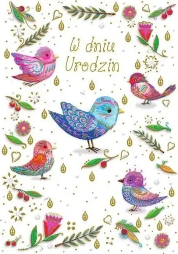 Kartolinë urimi Trend TS56, ditëlindje, 11.5 x 16.5 cm, shumëngjyrëshe