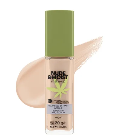 Krem pudër Bell HYPOAllergenic Nude&Moist Make-Up, 02 - Beige, 30g - 1