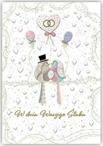 Kartolinë urimi Trend Wedding TS, formati B6, reliev 3D, me zarf