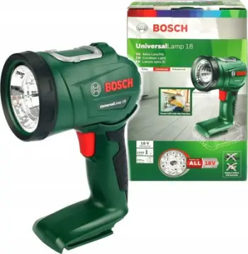 Llambë portative Bosch Universal Lamp 18 06039A1100, 100 lumen, LED, jeshile e zezë