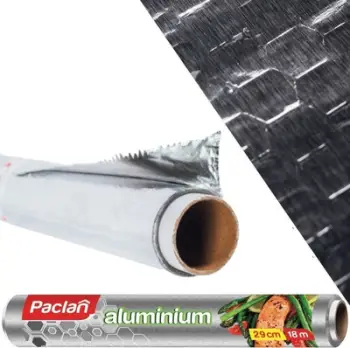 Fletë alumini Paclan Embossed, 18 m, 29 cm, argjendi