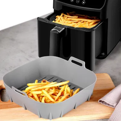 Insert silikonik për Air Fryer Vilde, 22 cm, gri - 2