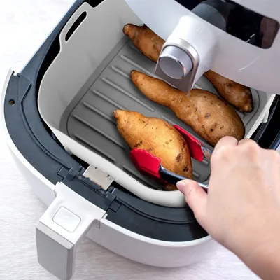 Insert silikonik për Air Fryer Vilde, 22 cm, gri - 4