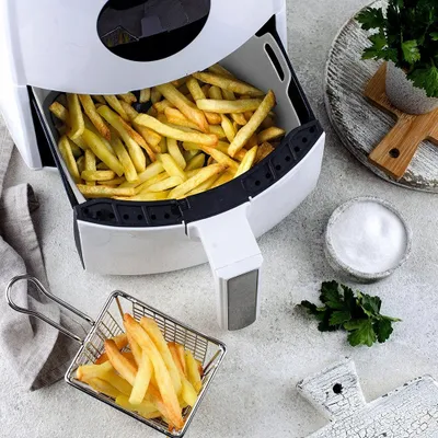 Insert silikonik për Air Fryer Vilde, 22 cm, gri - 5