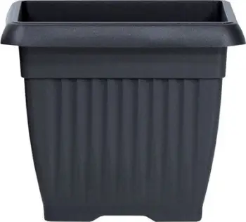 Vazo katrore Prosperplast Terra DKWT37, për ambiente të brendshme dhe të jashtme, ngjyrë antracit