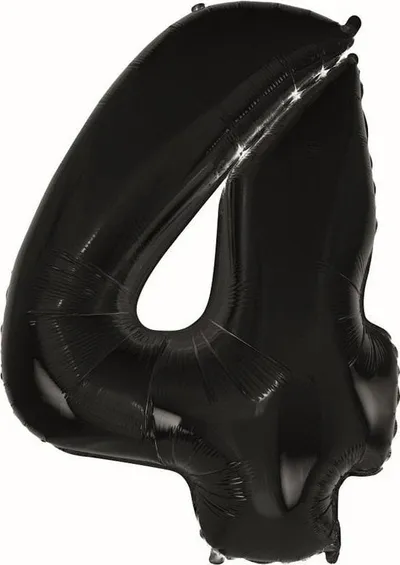 Balon folje GoDan Beauty and Charm, numri 4, 92cm, i zi - 1