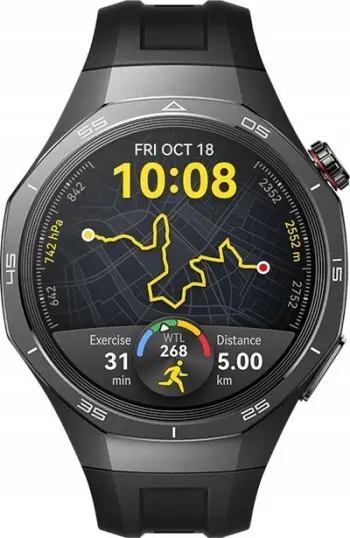 Ora inteligjente Huawei Watch GT 5 Pro, 46mm, titani, rrip fluoroelastomer i zi