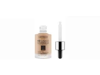 Krem pudër Catrice Liquid HD Coverage Waterproof, 050 Rosy Ash, 30 ml