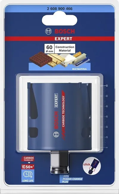 Sharrë rrethore Bosch Expert Power Change Multi Construction 60mm, karbit, për tulla dhe dru - 2