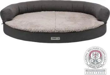 Sofë ortopedike për qen Trixie Sofa Vital Bendson, 100 x 80 cm, gri e errët dhe gri e hapur