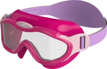 Syze noti për fëmijë Speedo Kids Biofuse Mask, 2–6 vjeç, lente të tejdukshme, rozë