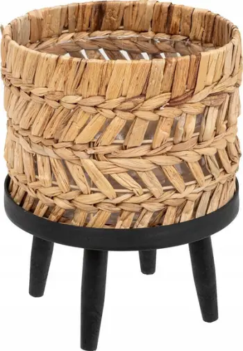 Vazo lulesh Atmosphera Panama, rattan uji, ø25cm, kafe natyrale