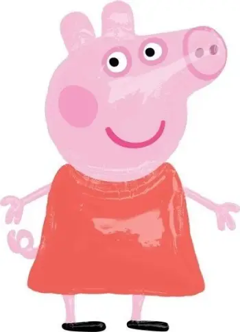 Balon gjigant Peppa Pig Air Walker, 36x48", për festa, shumëngjyrësh