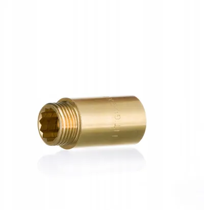 Zgjatim mesing për ujësjellës, 3/4" x 20 mm, bronztë - 2