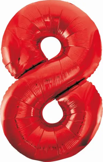 Balon letre Godan Foil 8, 85 cm, e kuqe