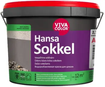 Bojë për sokla Vivacolor HANSA SOKKEL A, 2.7L, e bardhë
