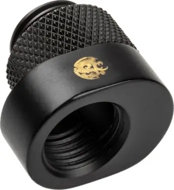 Zgjatim X-Cross për ftohje me ujë Bitspower BP-CBRIGOS5, offset, carbon black, i zi