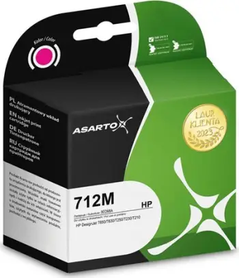 Bojë printeri Asarto për HP 712C 3ED68A, 29 ml, magenta