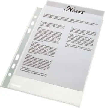 Fletë mbrojtëse dokumentesh Esselte A5, 43 mikron, 100 copë, transparente