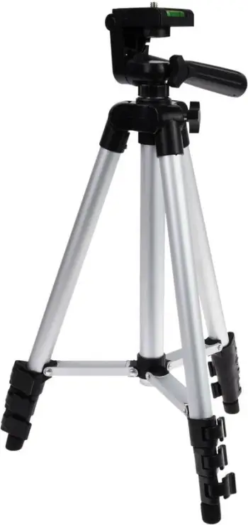 Tripod metalik për lazer, lartësi 345 885mm, plastikë dhe alumin, ngjyrë metalike