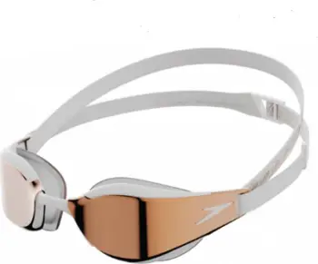 Syze noti Speedo Fastskin Hyper Elite Mirror, IQfit, anti mjegull, të bardha ari