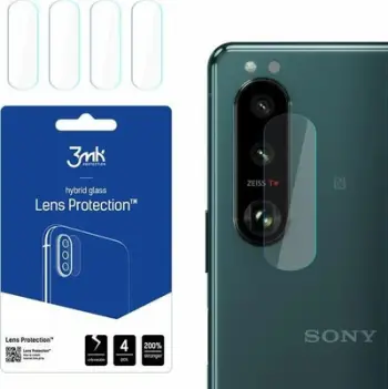 Mbrojtës xhami 3MK Hybrid Glass për kamera, Sony Xperia 1 III 5G, 4 copë, transparent