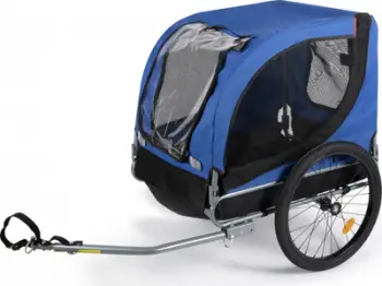 Rimorkio biçiklete Bicycle Gear për qen, 25 kg, palosëse, me mbulesë shiu