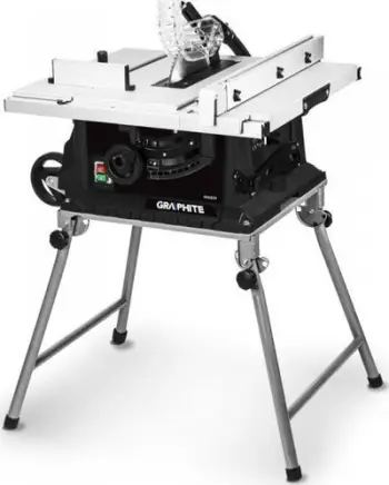 Sharrë tavoline Graphite 1600W, teh 254 mm, tavolinë palosëse