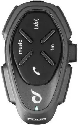 Interkom Bluetooth për motor Interphone Tour HD, Single Pack, audio HD, i zi