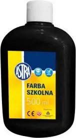 Bojë shkollore School Paint Black, me bazë uji, 0.5 L, e zezë