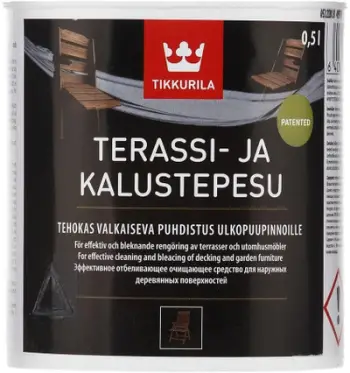 Solucion pastrues Tikkurila TERASSI-JA KALUSTEPESU, 0.5L, për terasa dhe mobilie