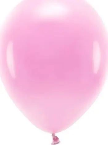 Balona Eco Balloons, 30 cm, 10 copë, rozë e hapur