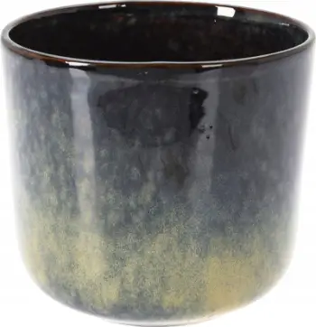 Vazo porcelani Dekorative, glazurë me shkëlqim, dizajn modern, e bardhë