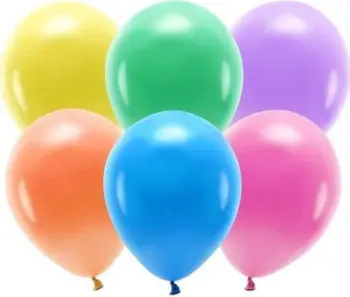 Balona Eco Balloons Pastel, 30 cm, set 10 copë, shumëngjyrëshe