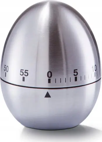 Ora kuzhine për vezë Fackelmann 27245, mekanike, çelik inox, argjendi