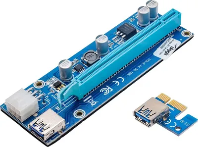 Riser PCI Express Akyga AK-CA-6, USB 3.0, 6-pin SATA, i zi - 1
