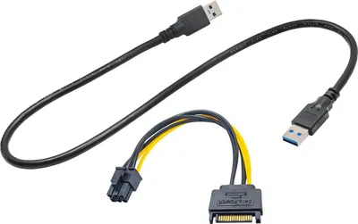 Riser PCI Express Akyga AK-CA-6, USB 3.0, 6-pin SATA, i zi - 3