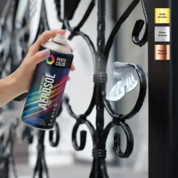 Bojë spray Pentacolor Penta Copper Chrome, efekt bakri krom, 400ml