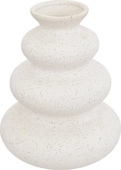 Vazo qeramike Atmosphera Olme, 20cm, e bardhë - 1