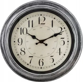Ora murale Atmosphera Retro Gray Stylish, 39 cm, gri