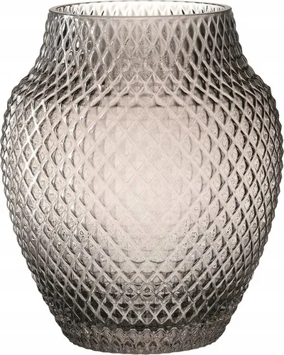 Vazo xhami Leonardo POESIA, 23cm, gri - 1