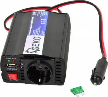 Inverter tensioni Geko G17000, 12V në 230V, 250W 500W, gri