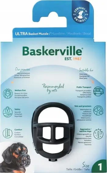 Gojëz për qen Baskerville Ultra 1, madhësia S, material i lehtë, ngjyrë kafe