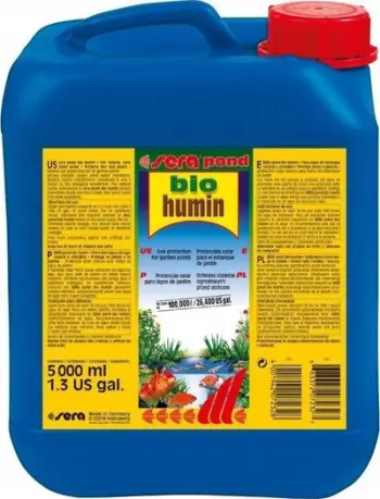 Solucion për pellgje Sera Pond Bio Humin, 5L, bllokues UV, kundër algave