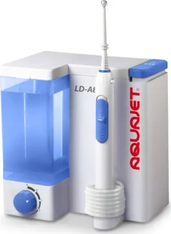 Irigator oral Aquajet LD-A8, stacionar, me rregullim presioni, i bardhë