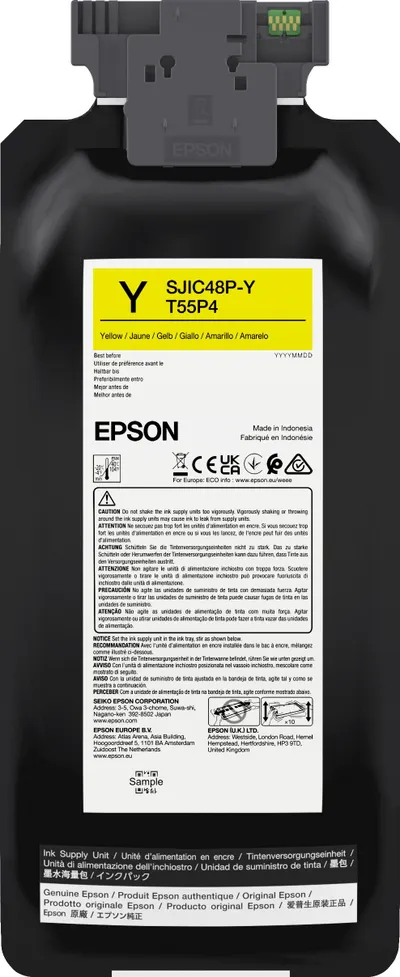 Kartutshë boje Epson SJIC48P Y, origjinale, e verdhë - 1