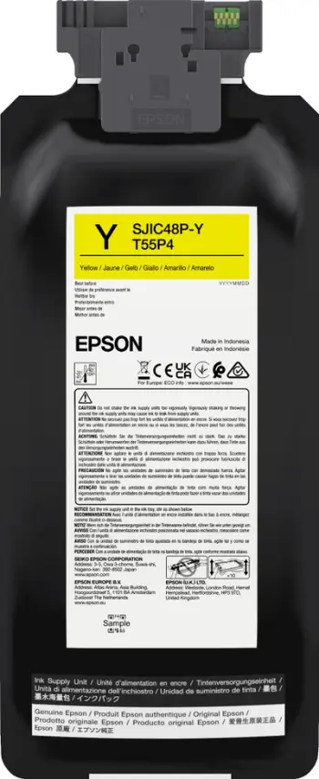 Kartutshë boje Epson SJIC48P Y, origjinale, e verdhë