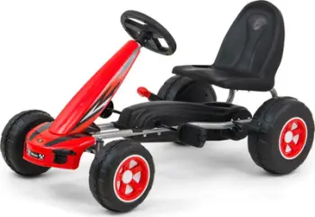 Gokart me pedale Milly Mally Viper, për fëmijë 3+, i kuq